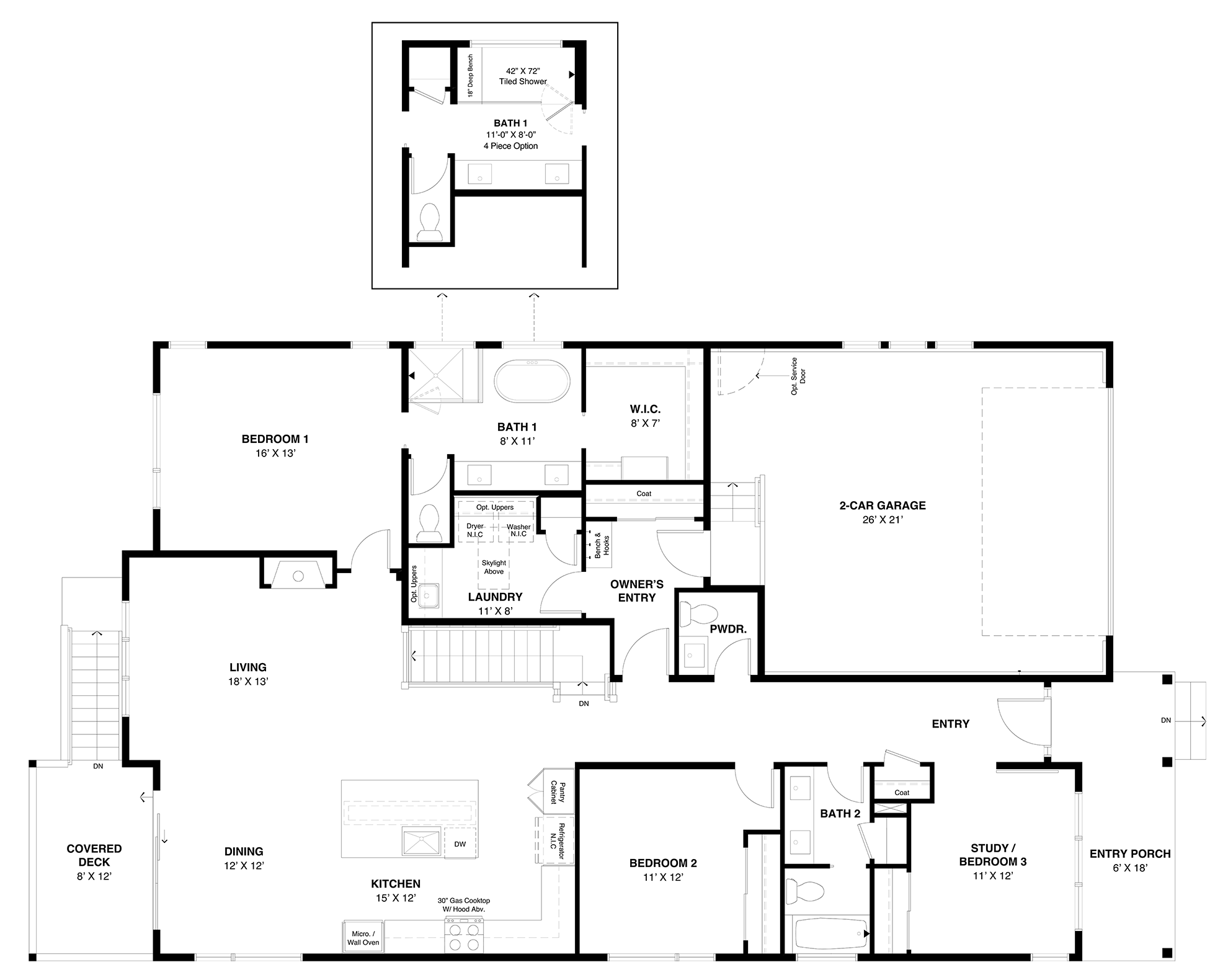 Main Level Floorplan