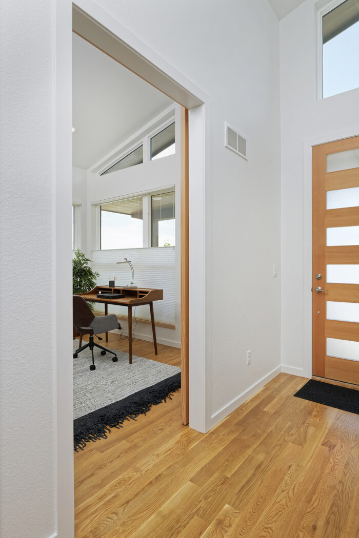 Door looking into home office