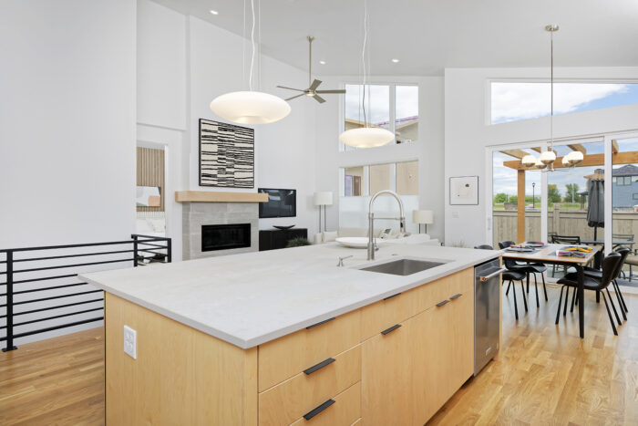 Open floor plan in new home