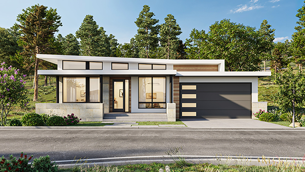 1-story single family home rendering
